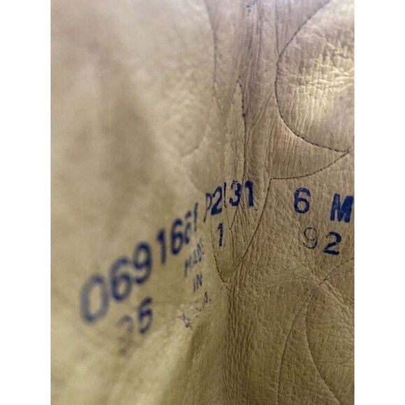 Dan Post Women's 6M Tan Leather Suede Pull On Western Cowboy Boots P2131 - Picture 9 of 10